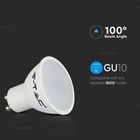 Satz von 10 GU10 LED Lampen - 4,5 Watt - 3000K (ersetzt 35W)