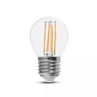 Set van 10 E27 filament lampen - G45 - 2700K - 6 Watt - 2 jaar garantie