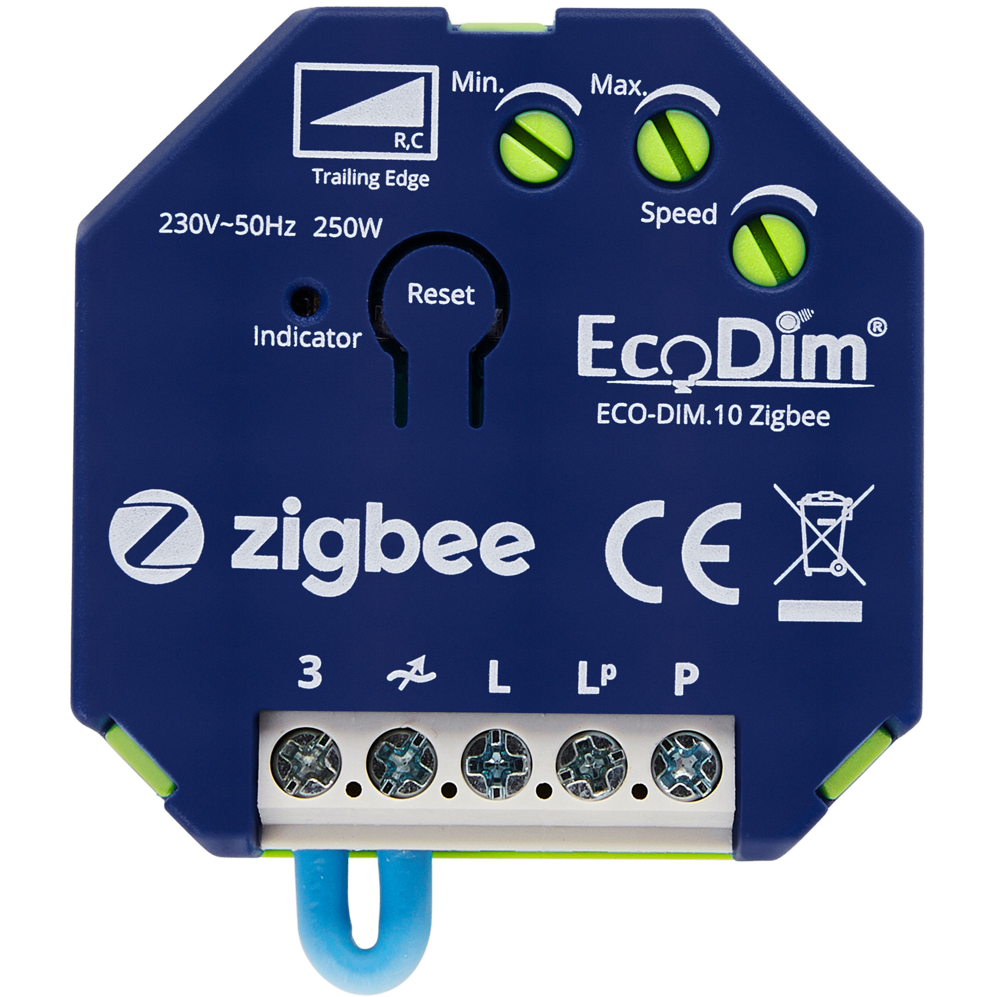 Ecodim Zigbee Inbouw Smart LED Dimmer - 0-250 Watt - Fase afsnijding - Compatibel met draadloze scha
