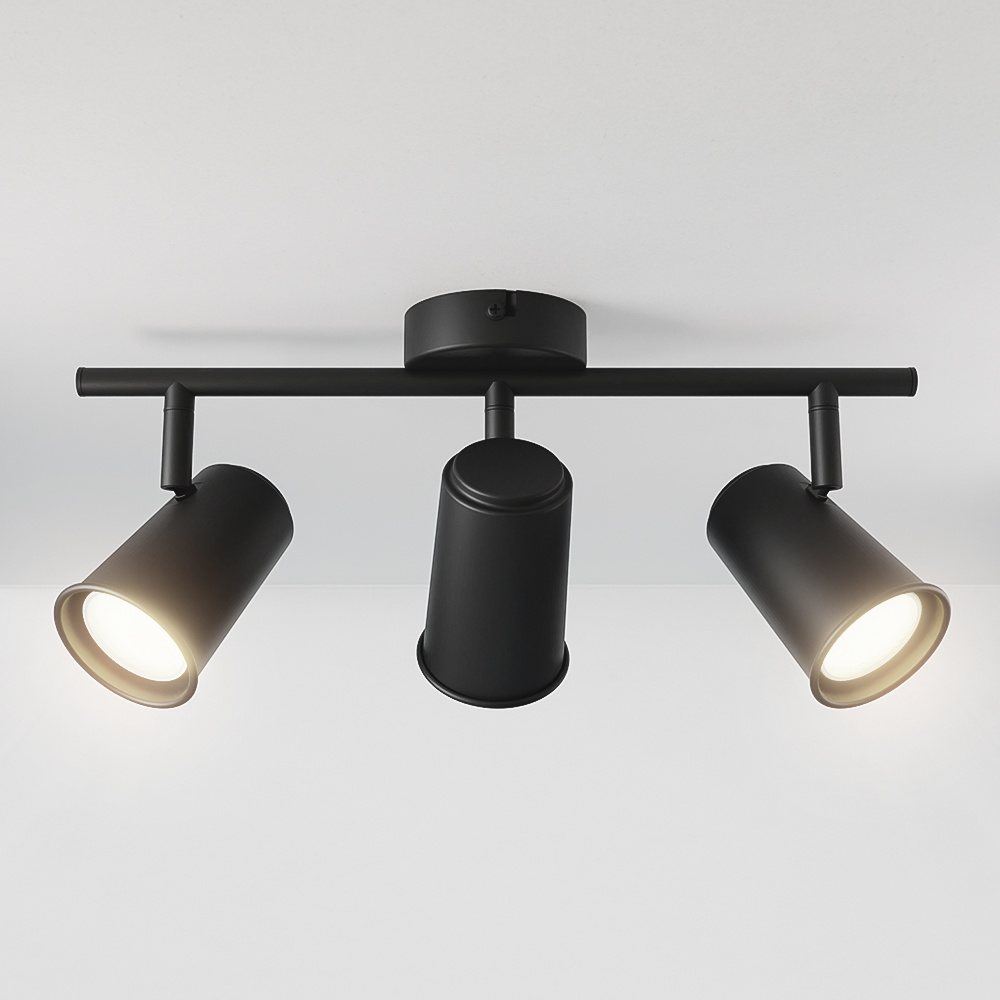 Ledvion LED Plafondspot Zwart 4-Lichts - Dimbaar, RGBWW, Kantelbaar, GU10, Incl. Lampen