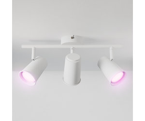 Riga LED-Deckenleuchte - Kippbar - 3 Scheinwerfer - GU10 - Weiß