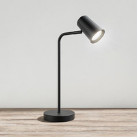 Riga LED tafellamp - Kantelbaar en draaibaar - 6000K daglicht wit - Ingebouwde dimmer - Bureaulamp voor binnen - GU10 fitting - Zwart - 3 jaar garantie