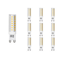 Set van 10 G9 LED Lampen - 4.8 Watt - 470 Lumen - 3000K Warm wit - Steeklamp - LED Capsule - 2 jaar garantie