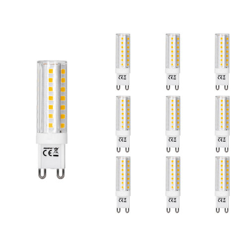 4 X G9 LED - 4.8 Watt / 220V - Lampe LED enfichable - Wit Chaud 3000K  16X58mm - Lampe