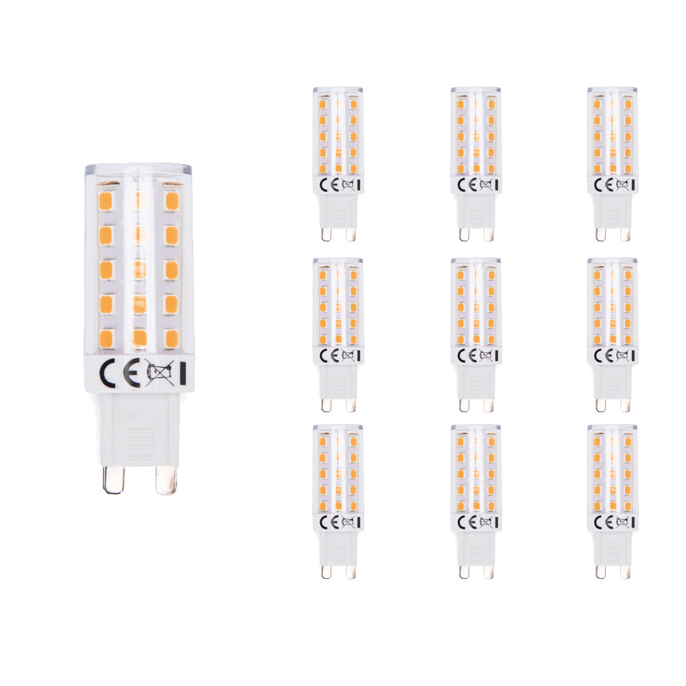 Aigostar Set van 10 G9 LED Lampen - 4.8 Watt - 530 Lumen - 3000K Warm wit - Flikkervrij - Steeklamp - LED Capsule - 2 jaar garantie