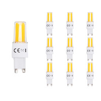 Set of 10 G9 LED Bulbs - 3.8 Watt - 470 Lumens - 3000K Warm white - Flicker-free - Plug light - LED Capsule - 2-year warranty