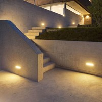 Moderne LED-Wand-Außenleuchte 12 Watt 1250lm 3000K Warmweiß IP65 Farbe Grau