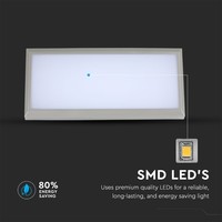 Moderne LED Wand Buitenlamp 12 Watt 1250lm 3000K warm wit IP65 kleur grijs