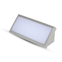 Moderne LED-Wand-Außenleuchte 12 Watt 1250lm 3000K Warmweiß IP65 Farbe Grau