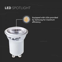GU10 LED lamp 2 Watt 3000K Samsung Chip (vervangt 25W)