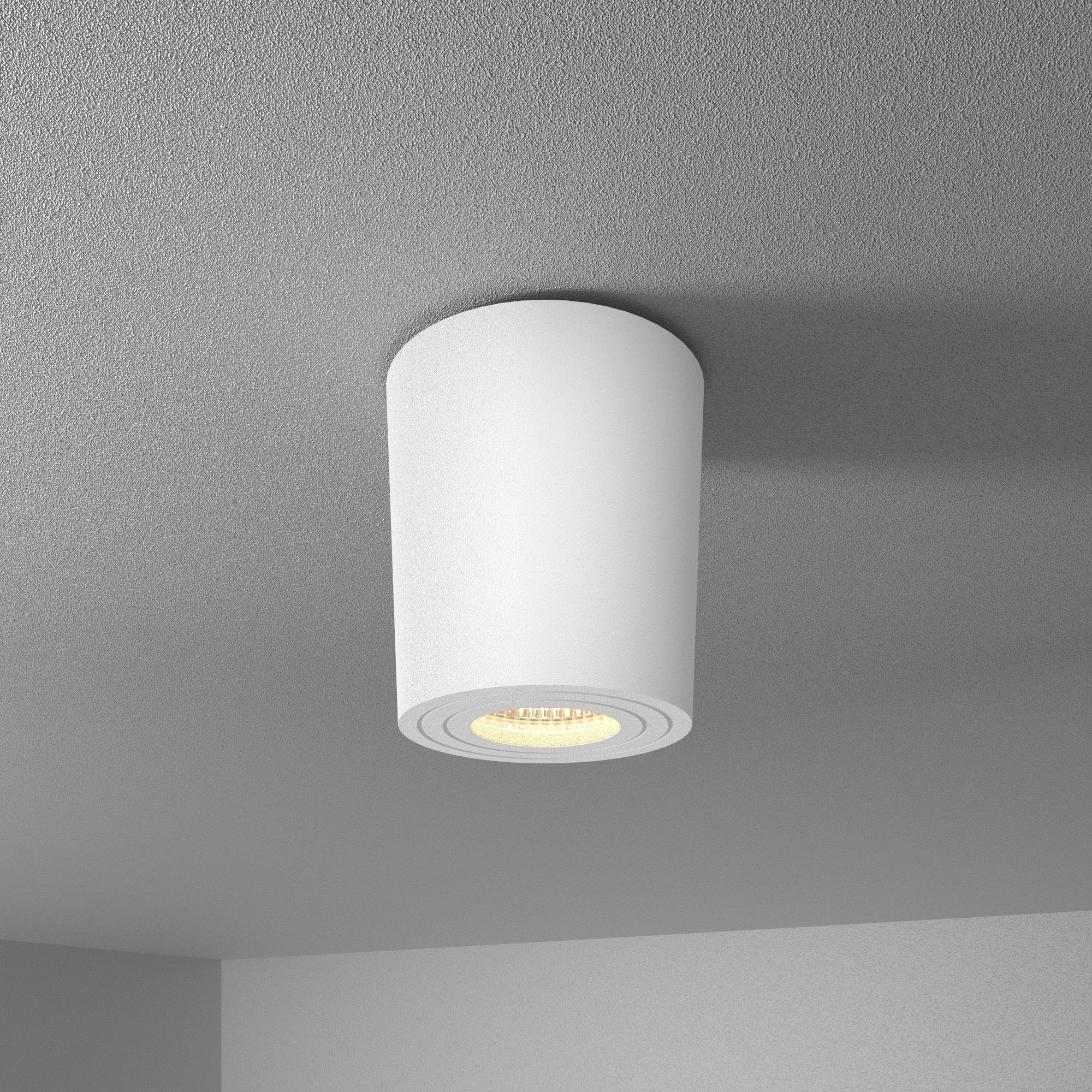 Paxton LED Opbouwspot plafond - Rond - Wit - Aluminium met poedercoating - IP65 waterdicht voor binnen en buiten - incl. GU10 spot 4000K Neutraal wit