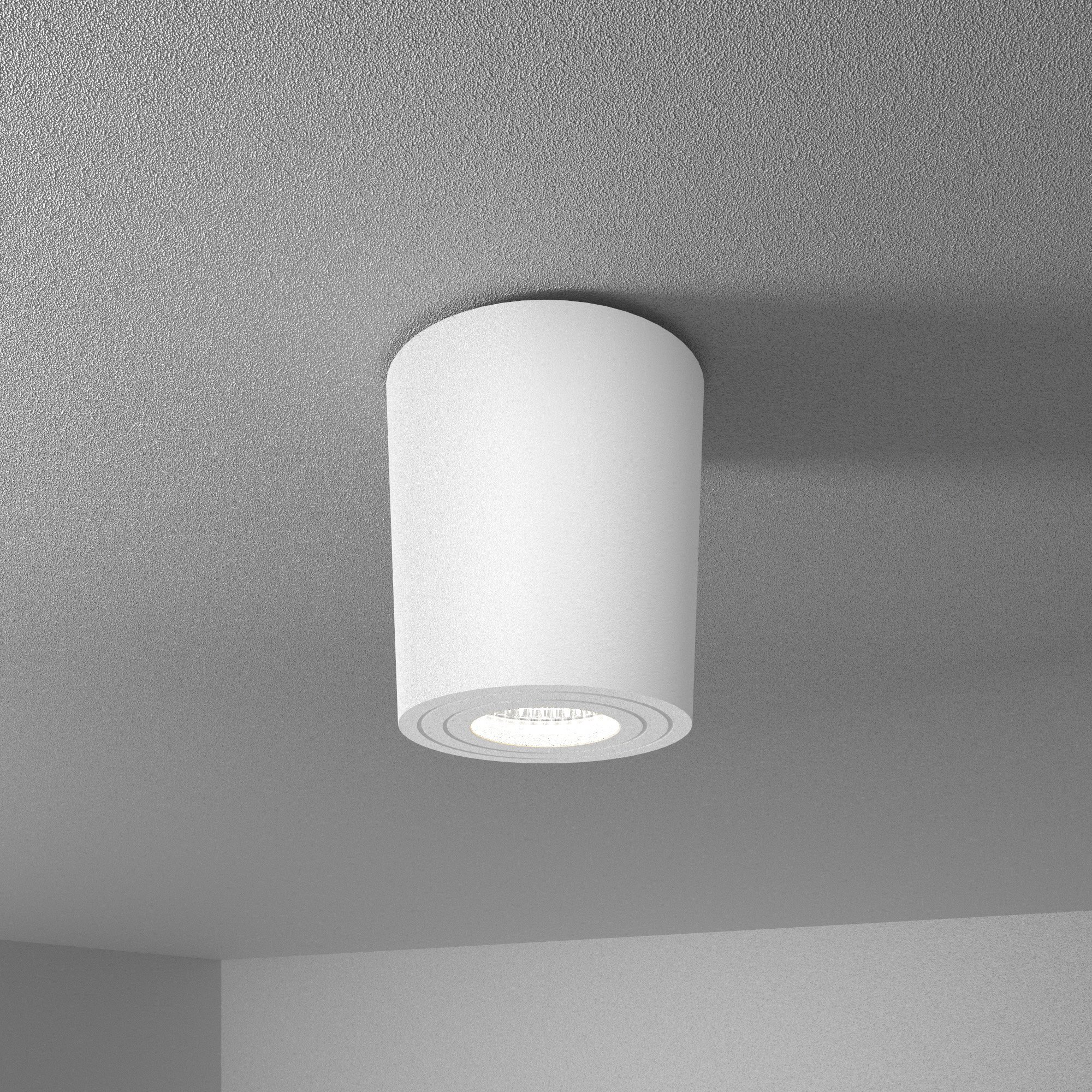 HOFTRONIC™ Paxton LED Opbouwspot plafond - Rond - Wit - Aluminium met poedercoating - IP65 waterdicht voor binnen en buiten - incl. GU10 spot Daglicht wit 6000K - 3 jaar garantie