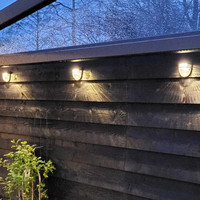 4x Solar LED Wandlamp Tropo 3000K warm wit