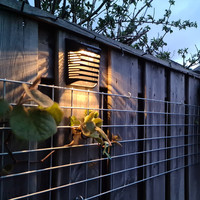 4x Solar LED Wandleuchte Dono 3000K warmweiß IP65