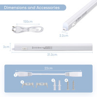 T5 LED fixture 30 cm 6500K 4 Watt Linkable 5 year warranty