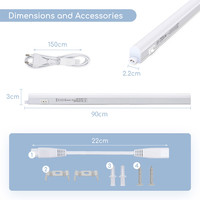 T5 LED Batten Koppelbaar 90 cm 6500K 16 Watt 5 jaar garantie
