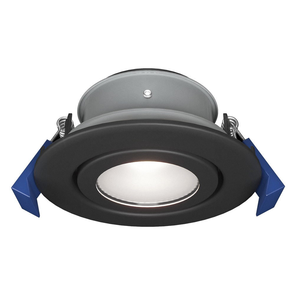 HOFTRONIC™ Lima LED inbouwspot Kantelbaar IP65 waterdicht en stofdicht Buiten Badkamer GU10 fitting Max. 35 Watt Veiligheidsglas Zwart 3 jaar garantie