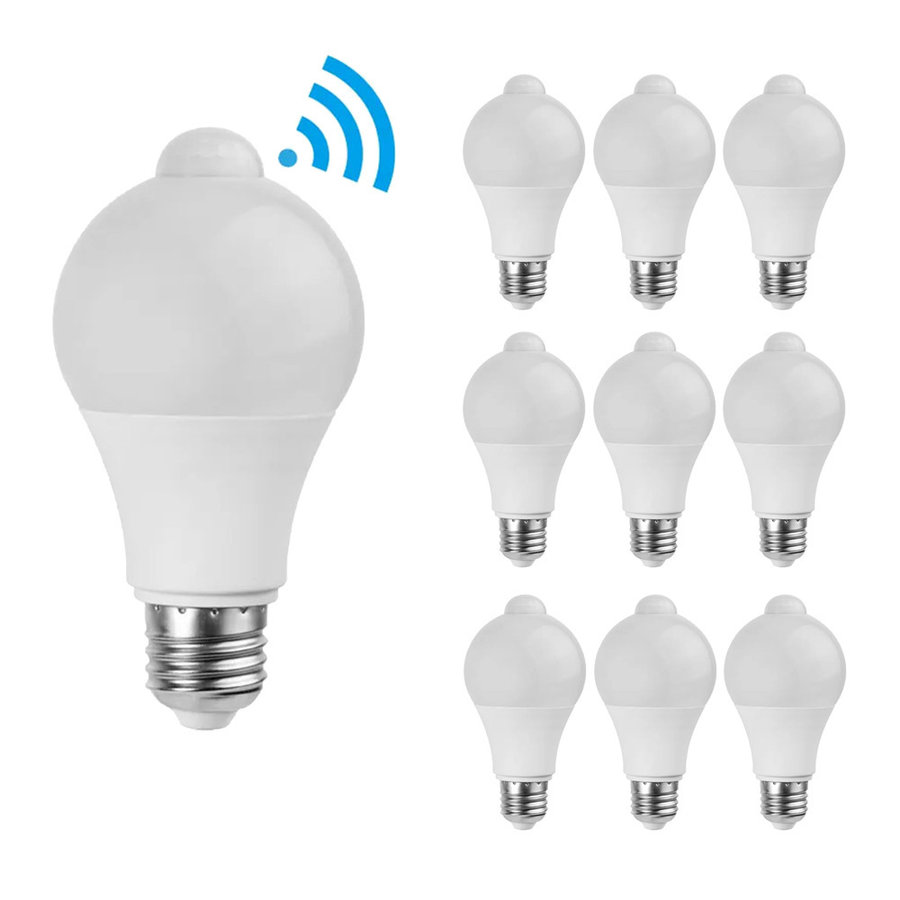 KZT Plafondlamp Met Bewegingsmelder - LED 12W 3000K - Goud - Voor Hal, Garage, Trap & Keuken