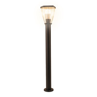 Kelly LED Garden lantern 80cm - E27 LED lamp with twilight switch - 8 Watt & 620 Lumen - 3000K Warm white - IP44 waterproof - Outdoor light with sensor