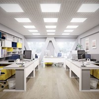 LED-Panel - Warmweißes Licht 3000K - 62 x 62 cm -36 Watt - 4320 Lumen - Flimmerfrei beleuchtung des Deckensystems