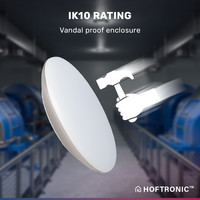 LED Deckenleuchte WiFi + Bluetooth 25W einstellbare Lichtfarbe - 2600lm - IK10 - Ø38 cm - Chrom - IP65