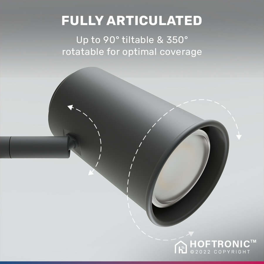 Riga LED table lamp Tilting Desk lamp Smart RGBWW Black