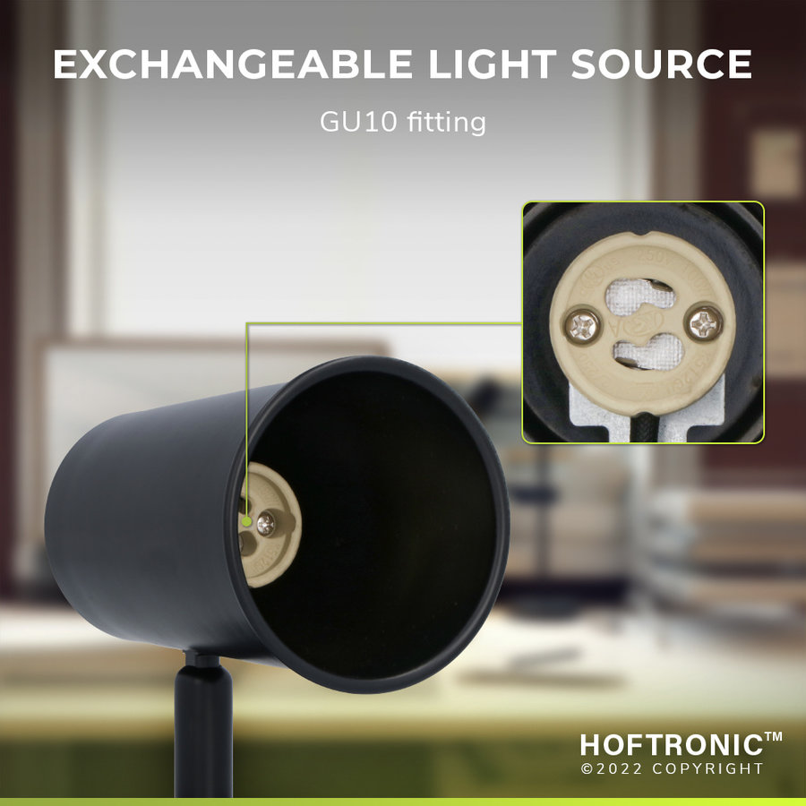 Riga LED table lamp Tilting Desk lamp 2700K Black