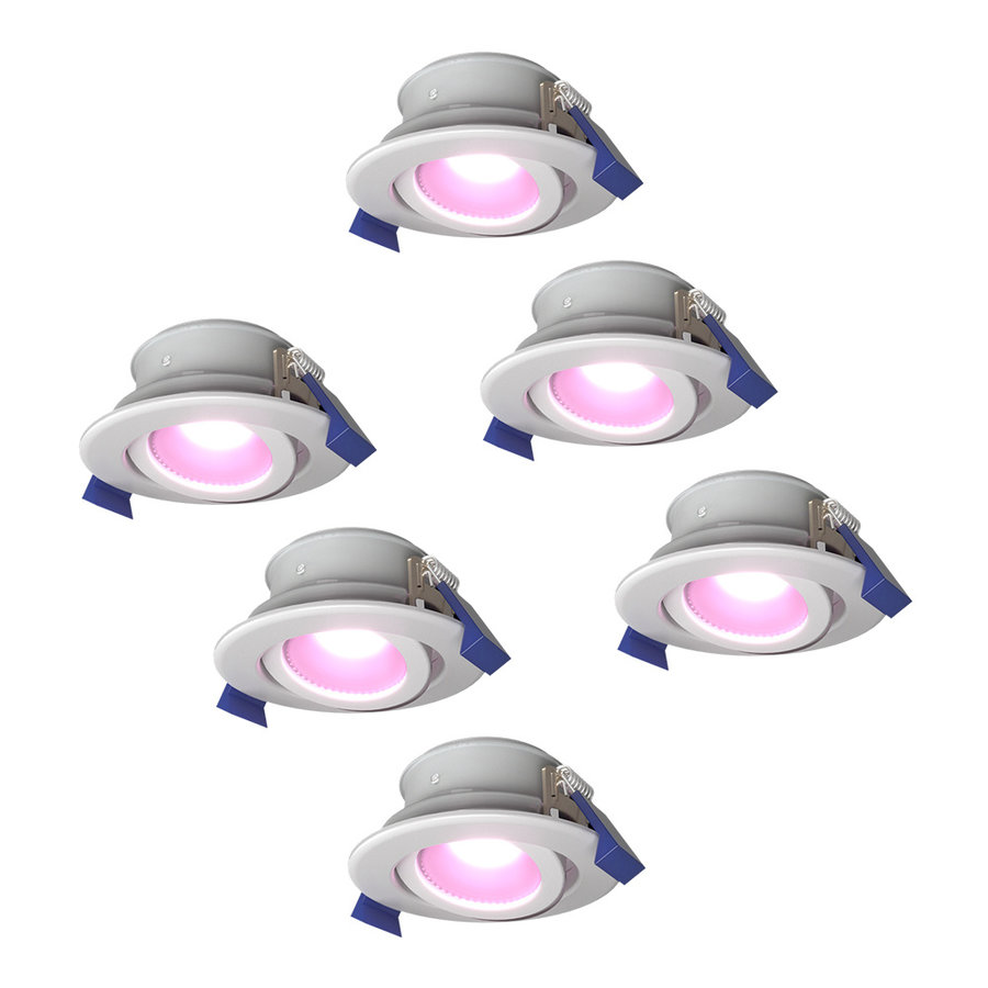 Ledvion - 3X SMART LED Inbouwspots Amsterdam, Zwart, Dimbaar