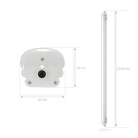 12er Set LED Feuchtraumleuchten 120 cm - IP65 Wasserdicht - 36 Watt - 4320 Lumen - 4000K Neutralweiß - Verknüpfbar - IK07 - Tri-Proof-Deckenleuchten