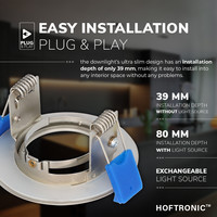 Set van 6 Pisa LED inbouwspots - Spot armatuur - GU10 fitting - IP65 waterdicht - LED inbouwspot badkamer en buiten - RVS