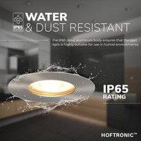 Set van 6 Pisa LED inbouwspots - Spot armatuur - GU10 fitting - IP65 waterdicht - LED inbouwspot badkamer en buiten - RVS