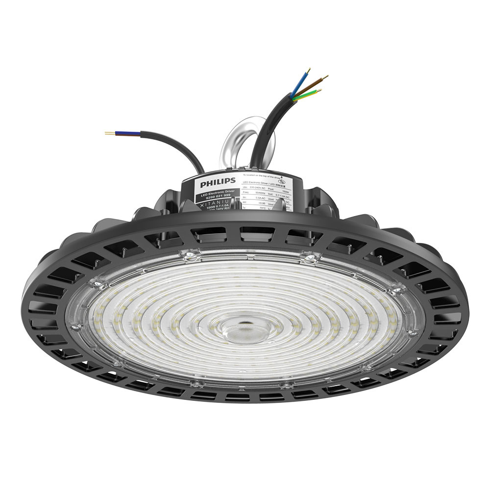 HOFTRONIC™ LED High bay Mercury 150W 24.000lm - 6500K IP65 Dimbaar 160lm/W Powered by Philips 50.000 branduren - 5 jaar garantie