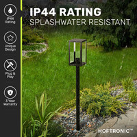Casey LED Tuinlantaarn 100cm - Dimbaar - E27 Fitting - IP44 waterdicht - Zwart - LED Sokkellamp voor padverlichting