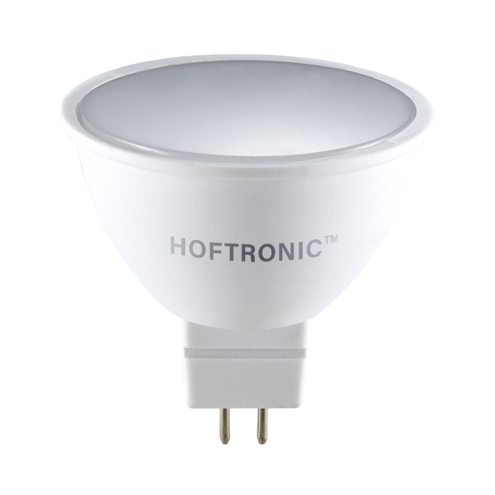 HOFTRONIC LED GU5.3 Spot - 4,3 Watt 400 lumen - 6500K Daglicht wit licht - 12v - Vervangt 35 Watt - 
