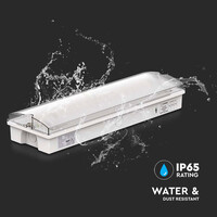 LED Emergency lighting with battery - Test button - Remote control - Wall/ceiling mounting - 3 Watt - 6400K - IP65 Waterproof - Incl. icons with escape route indication