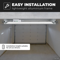 LED Panel with Dali driver - Dimmable - 60x60 cm - 36 Watt - 4320lm (120lm/W) - 4000K neutral white - Incl. Mounting frame - Flicker-free - UGR19 - 5 year warranty