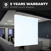 LED Paneel - Dimbaar - 60x60 cm - 36 Watt - 4320lm (120lm/W) - 6500K - UGR22 - Flikkervrij - 5 jaar garantie