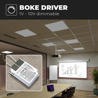 LED-Panel - Dimmbare - 60x60 cm - 36 Watt - 4320lm (120lm/W) - 4000K - UGR19 - Flimmerfrei - 5 Jahre Garantie