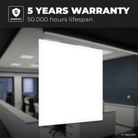 LED-Panel - Dimmbare - 60x60 cm - 36 Watt - 4320lm (120lm/W) - 4000K - UGR19 - Flimmerfrei - 5 Jahre Garantie