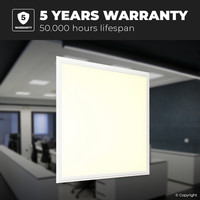 LED Paneel - Dimbaar - 62x62 cm - 36 Watt - 4320lm (120lm/W) - 3000K - UGR22 - Flikkervrij - 5 jaar garantie