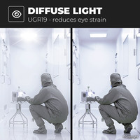 6x LED Paneel - 60x60 cm - 36 Watt - 4320lm (120lm/W) - 4000K neutraal wit - Flikkervrij - UGR19 - 5 jaar garantie