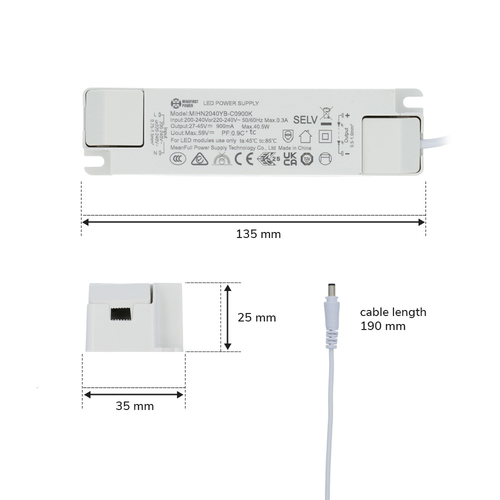 6x LED Paneel - 30x120 cm - 36 Watt - 4320lm (120lm/W) - 4000K neutraal wit - Flikkervrij - UGR19 - 5 jaar garantie