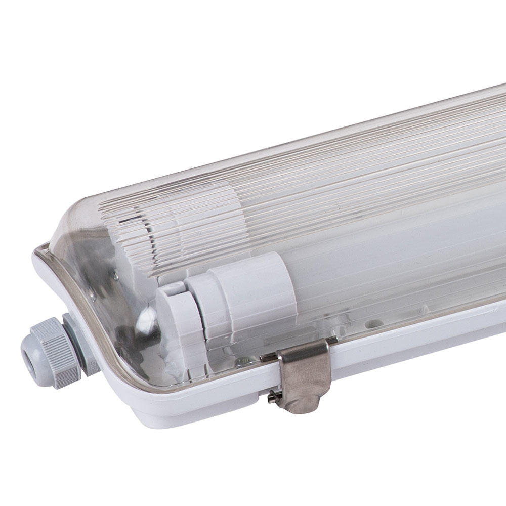 HOFTRONIC™ Ecoline LED TL armatuur 120 cm - IP65 Waterdicht - 4000K neutraal wit - Flikkervrij - 2x18 Watt LED Buizen - 3600 Lumen - Koppelbaar