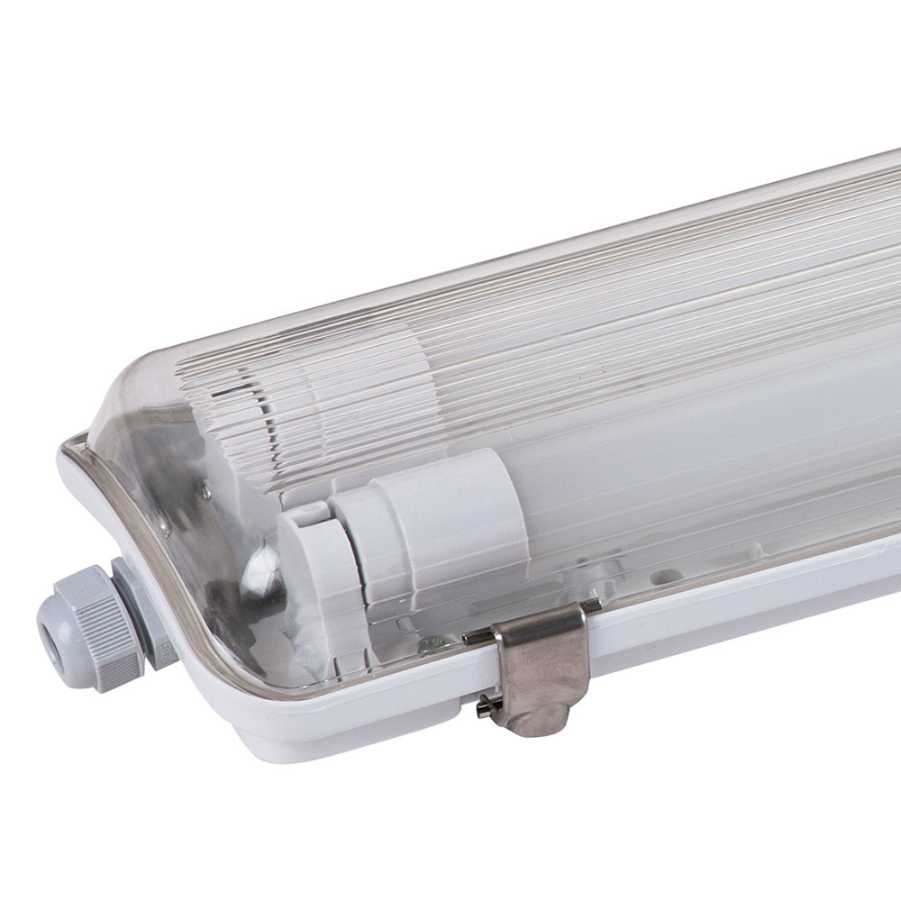 HOFTRONIC™ Ecoline LED TL armatuur 120 cm IP65 Waterdicht 4000K neutraal wit Flikkervrij 2x18 Watt LED Buizen 3600 Lumen