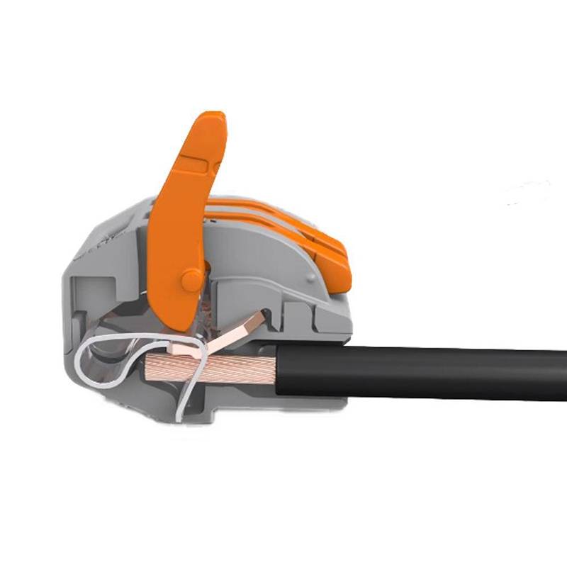 Verbindingsklem 5-voudig 2,5mm² met hendels afbeelding