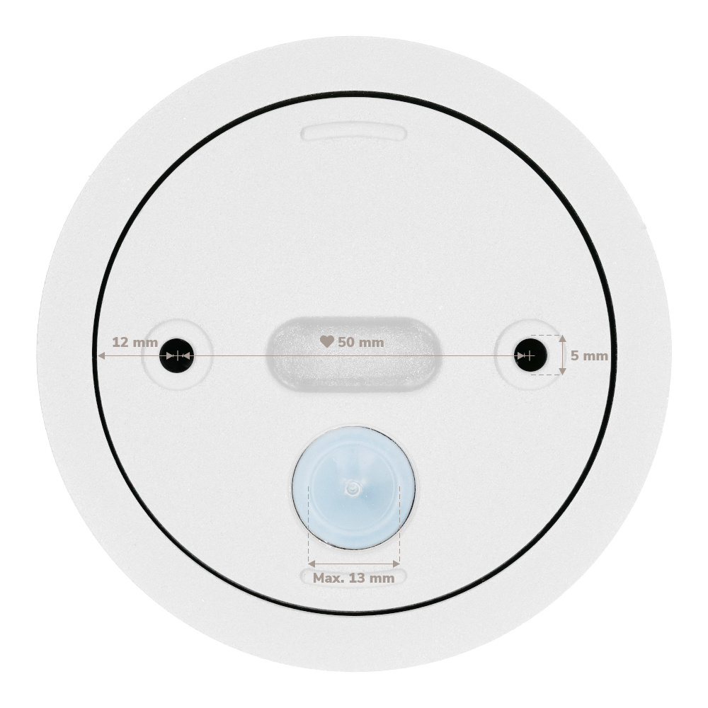 Paxton LED Opbouwspot plafond - Rond - Wit - Aluminium met poedercoating - IP65 waterdicht voor binnen en buiten - incl. GU10 spot Daglicht wit 6000K