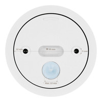 Paxton - LED plafondspot opbouw - Rond - Wit - Aluminium - IP65 geschikt voor badkamer en keuken - GU10 fitting - 3 jaar garantie