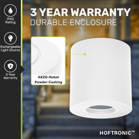 Paxton LED Downlight - Rund - Weiß - Aluminium pulverbeschichtet - IP65 für Bad und Küche geeignet - GU10-Fassung - 3 Jahre Garantie