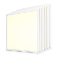 6x LED Paneel - 62x62 cm - 36 Watt - 4320lm (120lm/W) - 3000K warm wit - Flikkervrij - UGR22 - 5 jaar garantie