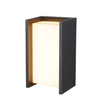 Jasper LED wall light - 12 watts - 3000K warm white - IP54 waterproof - Black - Wall light for indoor and outdoor use